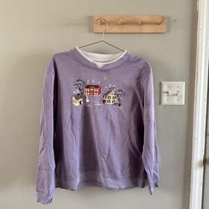 Vintage Baxter & Wells embroidered crewneck